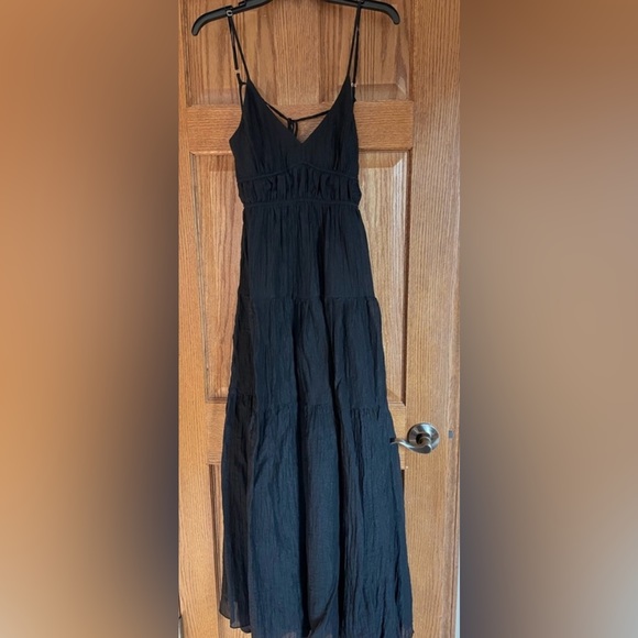 Lulu’s Effortless Vibes Backless Maxi Dress. Black Women’s Size Medium NWT - Picture 5 of 6